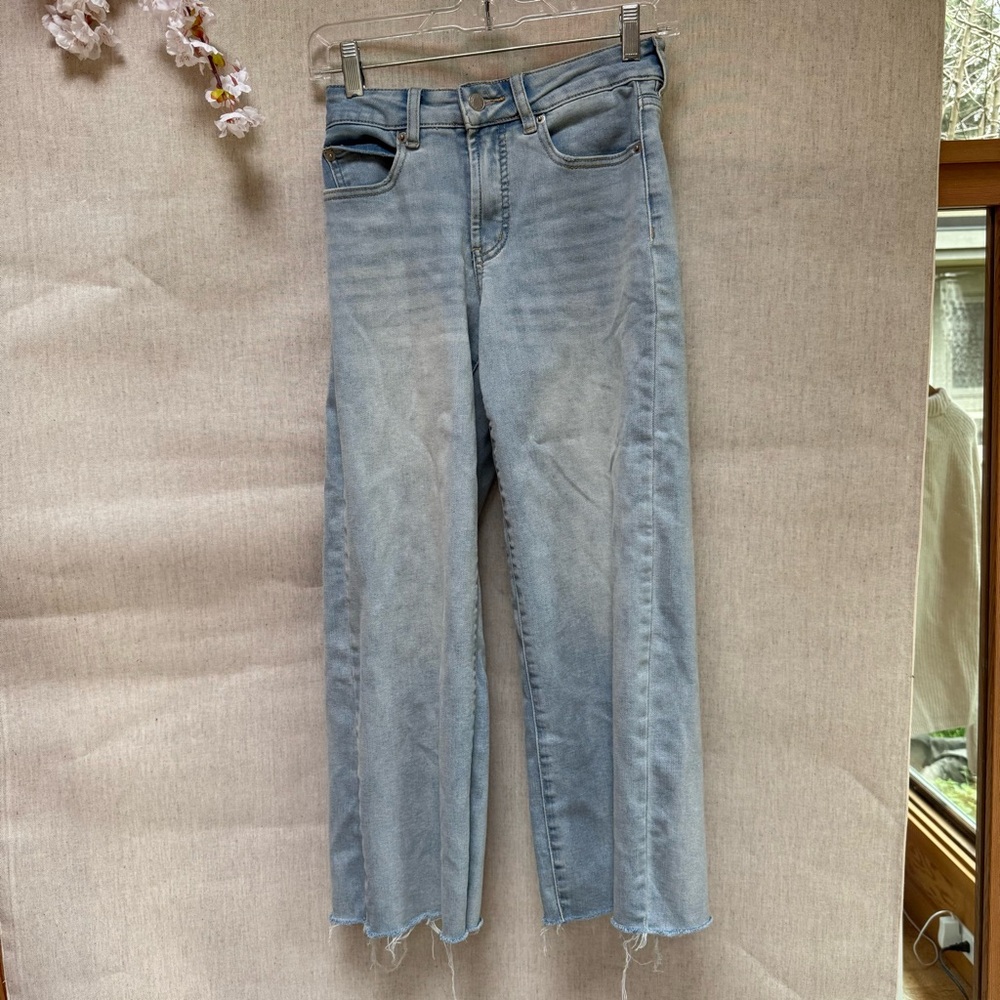 Oat wide leg crop Jeans